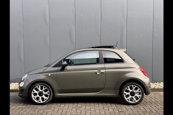 Fiat 500 TwinAir Turbo Sport | Schuifdak | Automaat | Verde military