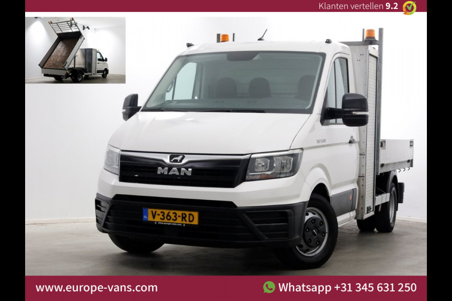 MAN TGE 5.180 2.0 177pk E6 L2H1 Kipper Dubbel Lucht Trekhaak 3500kg 06-2018