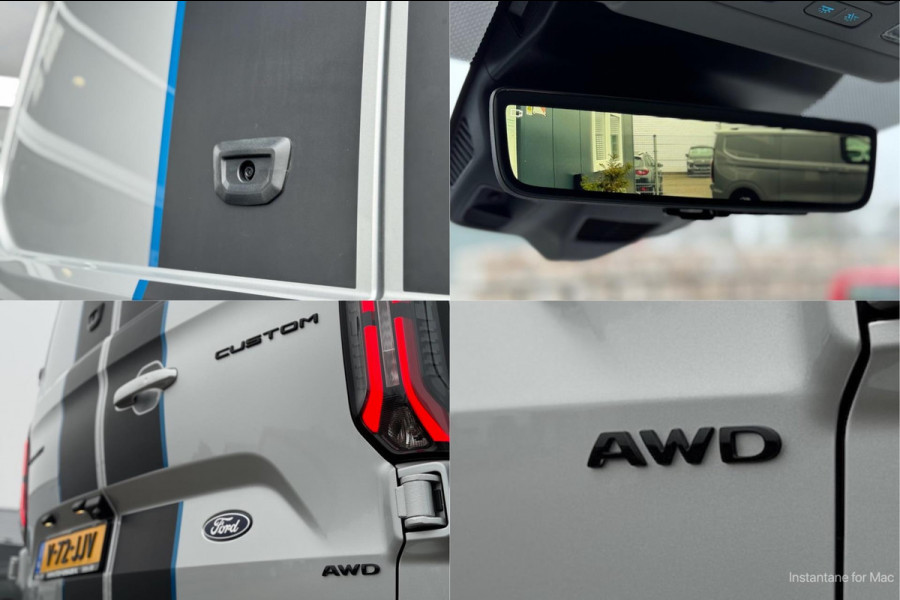 Ford Transit Custom 2.0 TDCI L2H1 Sport DC AWD 170pk | 2029 GARANTIE | Elek. Trekhaak 2500KG | Raptor | Digi Spiegel | 2x Schuif