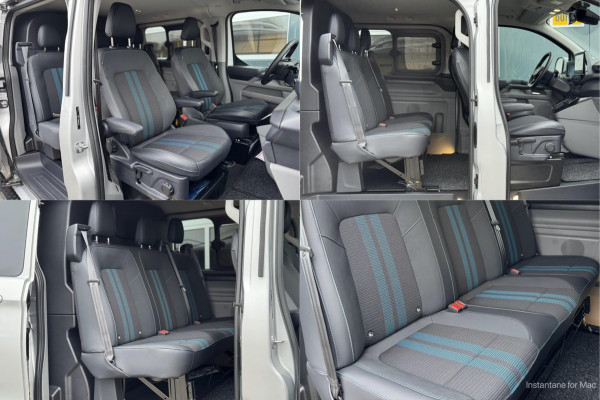 Ford Transit Custom 2.0 TDCI L2H1 Sport DC AWD 170pk | 2029 GARANTIE | Elek. Trekhaak 2500KG | Raptor | Digi Spiegel | 2x Schuif