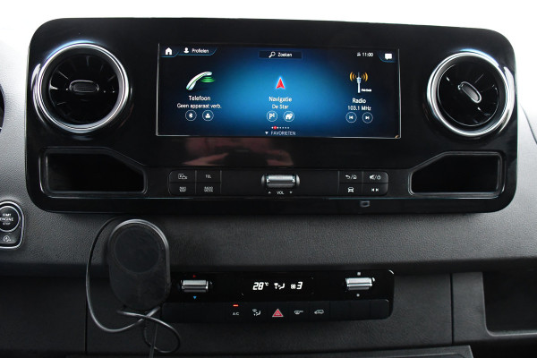 Mercedes-Benz Sprinter 319 V6 3.0 CDI L3H2 Black Edition Camera, Cruise, Carplay, LED, 10,5'' Mbux, 3500kg Trekhaak, Automaat, 190pk, Uniek!