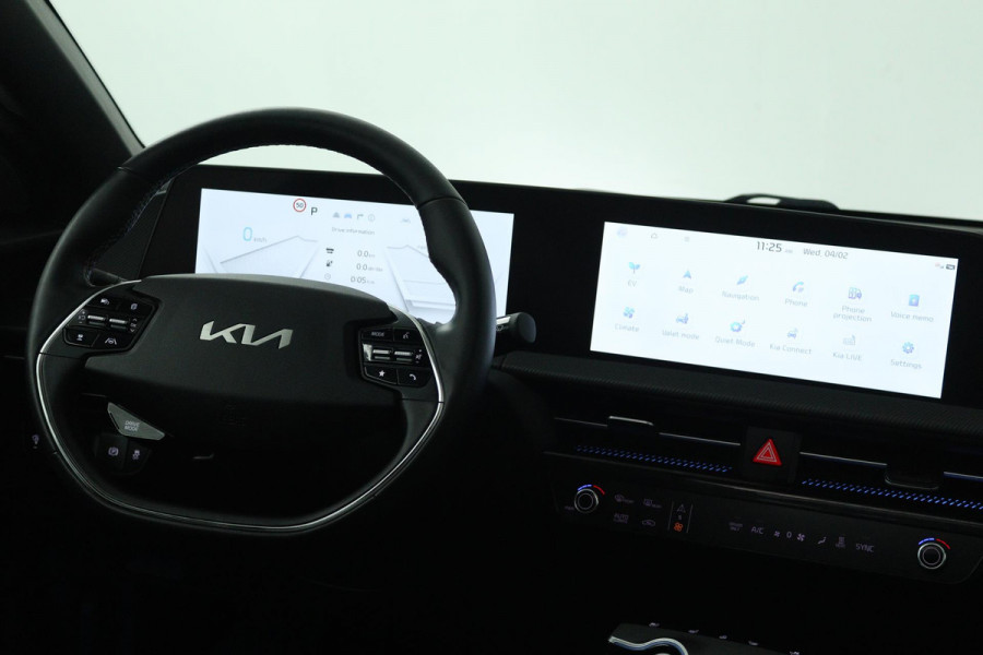 Kia Ev6 GT-Line 77.4 kWh (PANORAMADAK, STOELVERWARMING/KOELING, STUURVERWARMING, CAMERA, ELEKTR STOELEN, SFEERVERLICHTING)