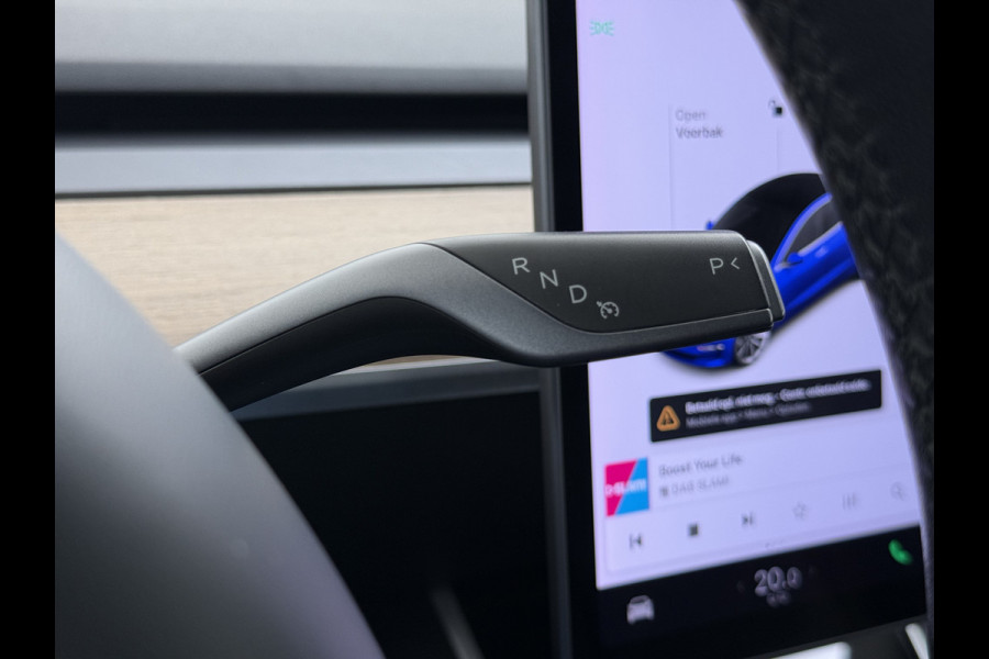 Tesla Model 3 Long Range AWD 75kWh Lmv 19" AutoPilot Leder Panoramadak Adaptive-Cruise Camera's Elektr.-Stuur+Stoelen+Spiegels+Geheugen+Easy-E Navi LED DAB Voorverwarmen interieur Keyless One-Pedal-Drive 4WD Origineel Nederlandse Auto Fabrieksgarantie op Accu en Motor tot 10-09-2027/192.00km