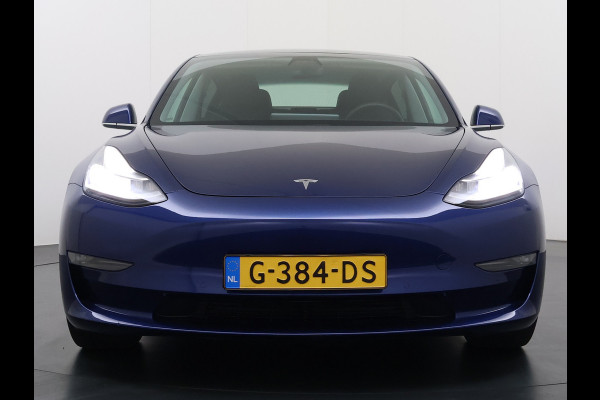 Tesla Model 3 Long Range AWD 75kWh Lmv 19" AutoPilot Leder Panoramadak Adaptive-Cruise Camera's Elektr.-Stuur+Stoelen+Spiegels+Geheugen+Easy-E Navi LED DAB Voorverwarmen interieur Keyless One-Pedal-Drive 4WD Origineel Nederlandse Auto Fabrieksgarantie op Accu en Motor tot 10-09-2027/192.00km