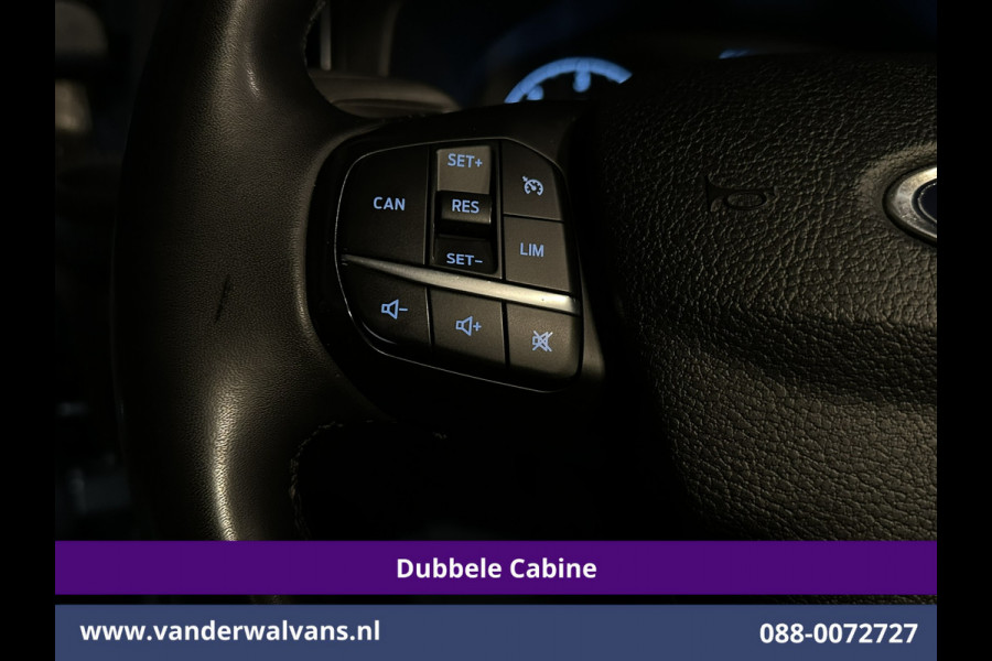 Ford Transit Custom 2.0 TDCI 170pk L2H1 Dubbele Cabine Euro6 Airco | 6-Zits | 2x zijdeur | Apple Carplay | LED | LM Velgen | Cruisecontrol Android Auto, Stoelverwarming, Verwarmde voorruit, Parkeersensoren, Sidebars