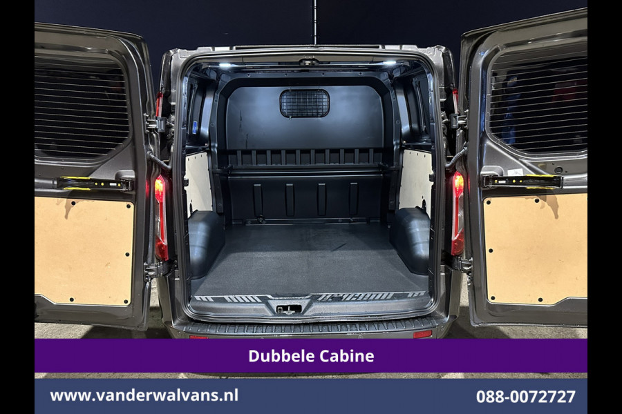 Ford Transit Custom 2.0 TDCI 170pk L2H1 Dubbele Cabine Euro6 Airco | 6-Zits | 2x zijdeur | Apple Carplay | LED | LM Velgen | Cruisecontrol Android Auto, Stoelverwarming, Verwarmde voorruit, Parkeersensoren, Sidebars