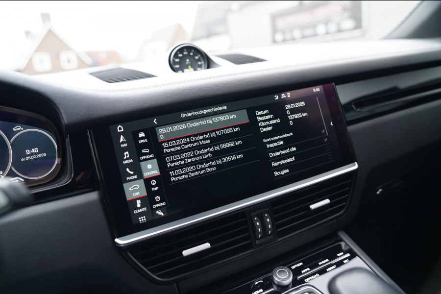 Porsche Cayenne 3.0 E-Hybrid | Sport Chrono | Panorama | Luxe Leder | Luchtvering | Bose Surround sound | Soft Close | Luchtvering