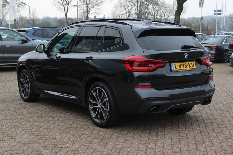 BMW X3 M40i xDrive High Executive / Panoramadak / 360Camera / Head-up / Keyless / 20'' / Harman Kardon / Bruin Leder / Dodehoek / DAB / Stoelverwarming 4x / ACC / CarPlay