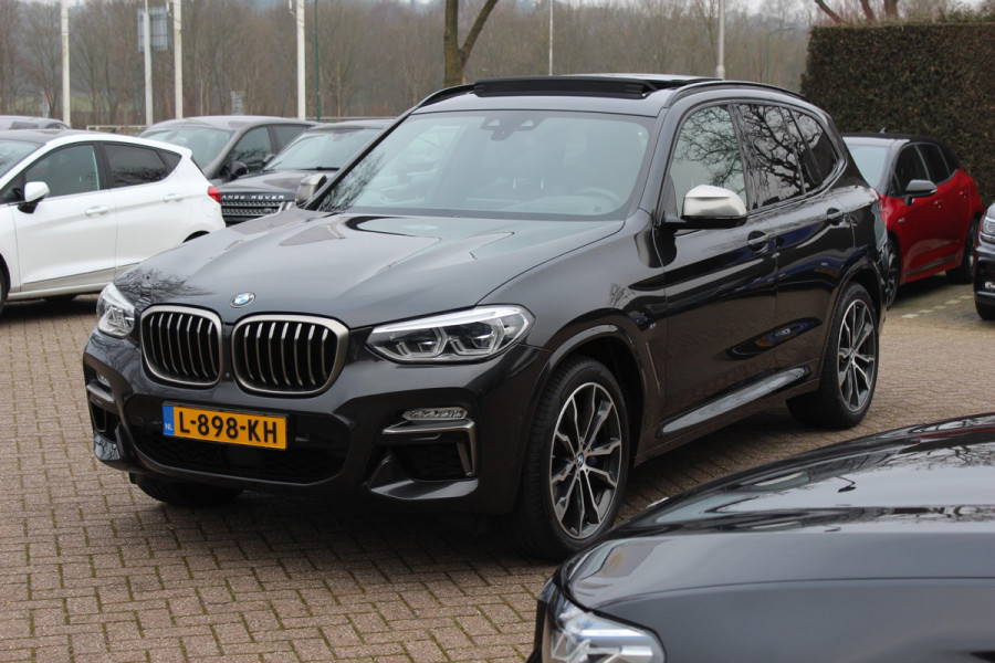 BMW X3 M40i xDrive High Executive / Panoramadak / 360Camera / Head-up / Keyless / 20'' / Harman Kardon / Bruin Leder / Dodehoek / DAB / Stoelverwarming 4x / ACC / CarPlay