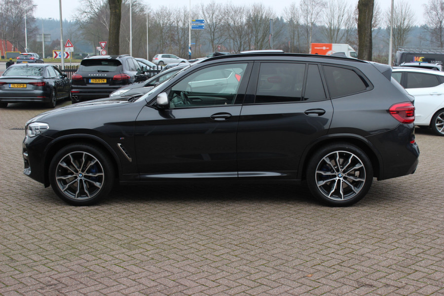 BMW X3 M40i xDrive High Executive / Panoramadak / 360Camera / Head-up / Keyless / 20'' / Harman Kardon / Bruin Leder / Dodehoek / DAB / Stoelverwarming 4x / ACC / CarPlay
