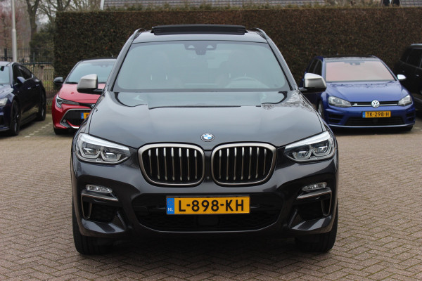 BMW X3 M40i xDrive High Executive / Panoramadak / 360Camera / Head-up / Keyless / 20'' / Harman Kardon / Bruin Leder / Dodehoek / DAB / Stoelverwarming 4x / ACC / CarPlay