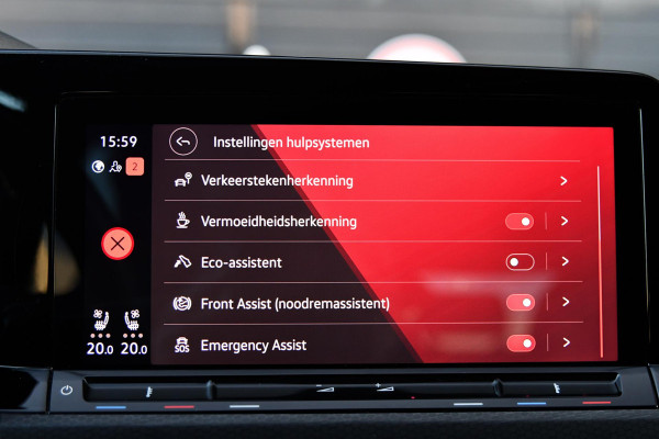 Volkswagen Golf 2.0 GTD. Pano, Leder, Koeling, Memory, HUD, Camera, H/K, Dodeh, ACC, Stuurvw, IQ Light, CarPlay!