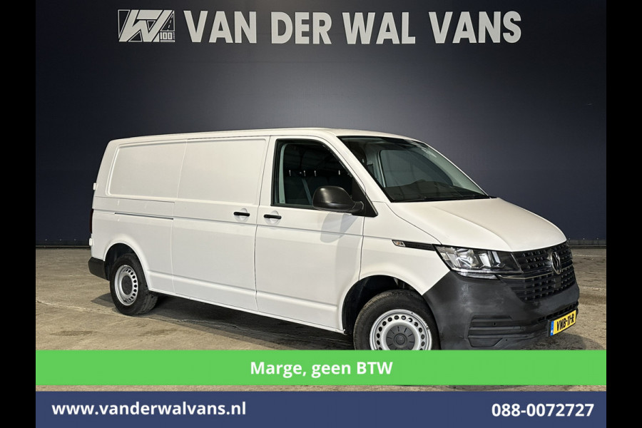 Volkswagen Transporter 2.0 TDI 150pk **Marge, GEEN BTW** L2H1 Euro6 Airco | 2500kg Trekhaak | Cruisecontrol | Stoelverwarming Parkeersensoren, Bijrijdersbank