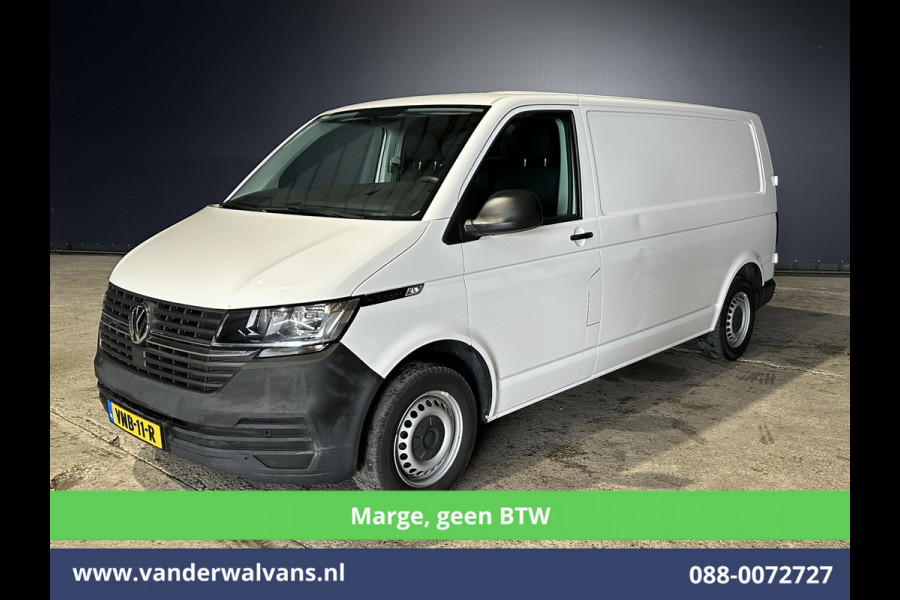 Volkswagen Transporter 2.0 TDI 150pk **Marge, GEEN BTW** L2H1 Euro6 Airco | 2500kg Trekhaak | Cruisecontrol | Stoelverwarming Parkeersensoren, Bijrijdersbank