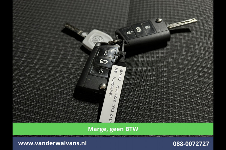 Volkswagen Transporter 2.0 TDI 150pk **Marge, GEEN BTW** L2H1 Euro6 Airco | 2500kg Trekhaak | Cruisecontrol | Stoelverwarming Parkeersensoren, Bijrijdersbank