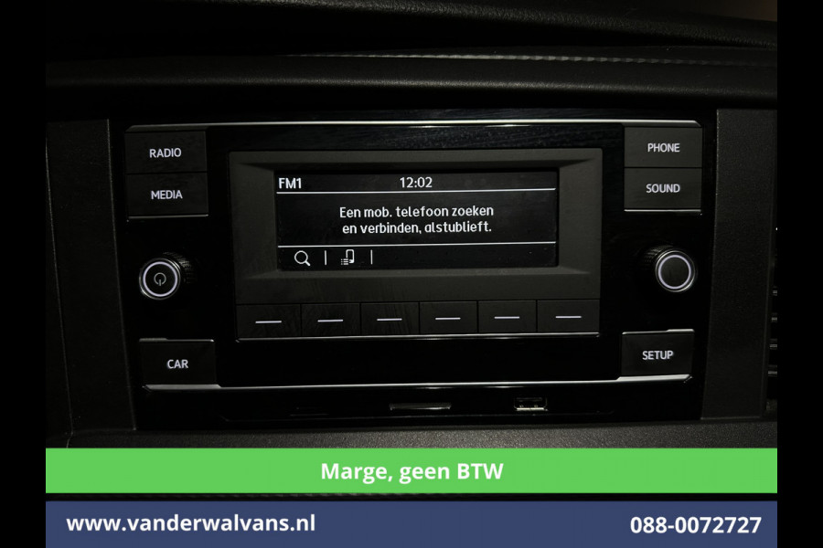 Volkswagen Transporter 2.0 TDI 150pk **Marge, GEEN BTW** L2H1 Euro6 Airco | 2500kg Trekhaak | Cruisecontrol | Stoelverwarming Parkeersensoren, Bijrijdersbank