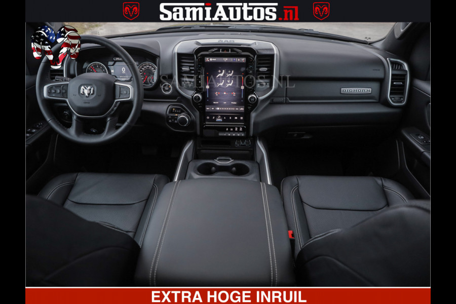 Dodge Ram SPORT | 5.7 V8 4x4 HEMI | PANORAMA DAK | GROOTSCHEM 12 INCH | LPG | Diamond Black Pearl | CREW CAB | DUBBELE CABINE | 5 PERSOONS | DC | VOORRAAD NR 2554 - 6048