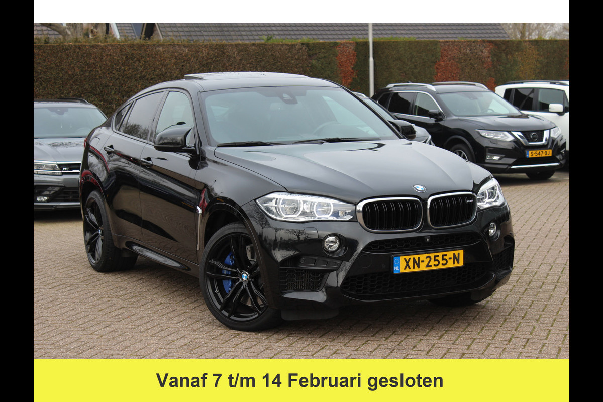 BMW X6 M / NL Auto! / Full option! / NIEUWSTAAT! / Trekhaak / Schuifdak / 360Camera / Carbon intr. / B&O / Softclose / Leder / 21'' / Standkachel / Entertainment System / Luchtvering / Stoelventilatie