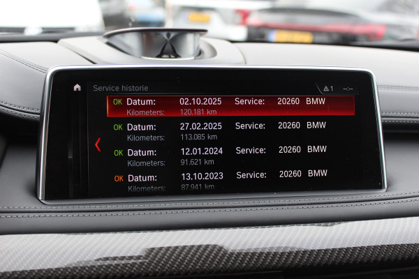 BMW X6 M / NL Auto! / Full option! / NIEUWSTAAT! / Trekhaak / Schuifdak / 360Camera / Carbon intr. / B&O / Softclose / Leder / 21'' / Standkachel / Entertainment System / Luchtvering / Stoelventilatie