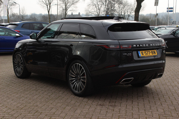 Land Rover Range Rover Velar 3.0 V6 SC AWD R-Dynamic S / Panoramadak / Camera / Leder / Meridian / 21'' / Stoelventilatie+Massage / Entertainment System / Keyless / Navigatie / Stoelverwarming 4x / Cruise Control