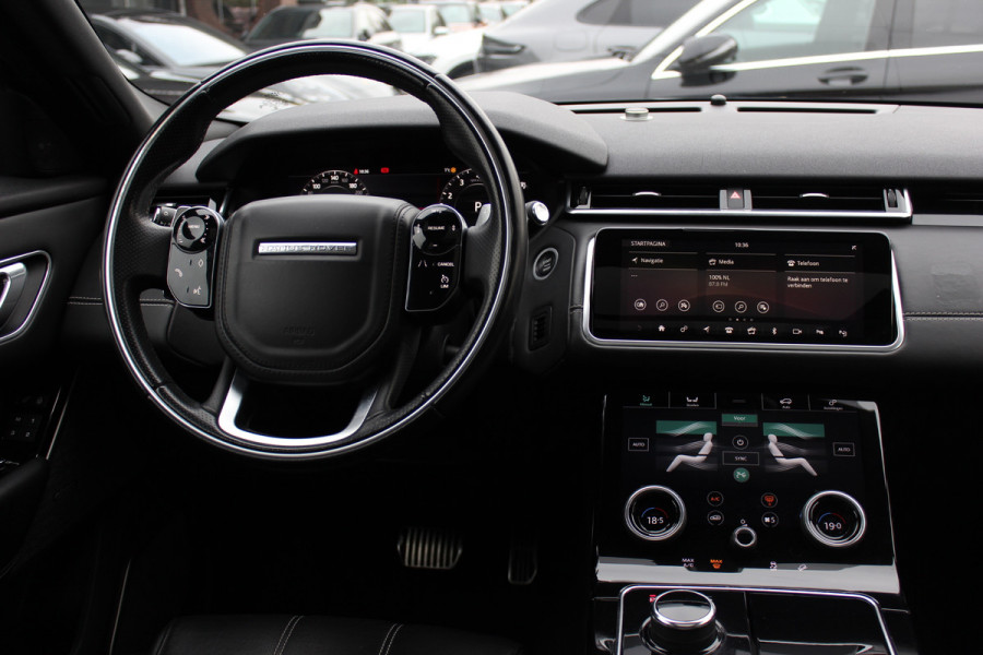 Land Rover Range Rover Velar 3.0 V6 SC AWD R-Dynamic S / Panoramadak / Camera / Leder / Meridian / 21'' / Stoelventilatie+Massage / Entertainment System / Keyless / Navigatie / Stoelverwarming 4x / Cruise Control