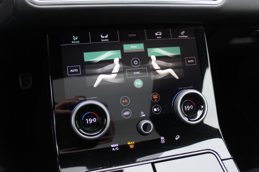 Land Rover Range Rover Velar 3.0 V6 SC AWD R-Dynamic S / Panoramadak / Camera / Leder / Meridian / 21'' / Stoelventilatie+Massage / Entertainment System / Keyless / Navigatie / Stoelverwarming 4x / Cruise Control