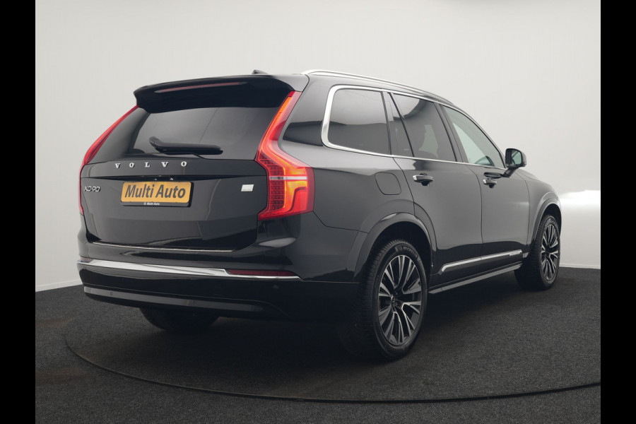 Volvo XC90 T8 Recharge AWD Plus Bright LONG RANGE Plug In Hybrid 7 Persoon 456pk Dealer O.H PHEV | Trekhaak Af Fabriek | Panodak | Adaptive Cruise | Camera | Lederen Sportstoelen Memory & Verwarmd | Pilot Assist | Blis | Keyless | Apple Carplay | Navigatie | Virtual | DAB |