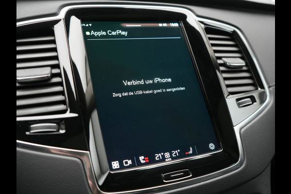 Volvo XC90 T8 Recharge AWD Plus Bright LONG RANGE Plug In Hybrid 7 Persoon 456pk Dealer O.H PHEV | Trekhaak Af Fabriek | Panodak | Adaptive Cruise | Camera | Lederen Sportstoelen Memory & Verwarmd | Pilot Assist | Blis | Keyless | Apple Carplay | Navigatie | Virtual | DAB |
