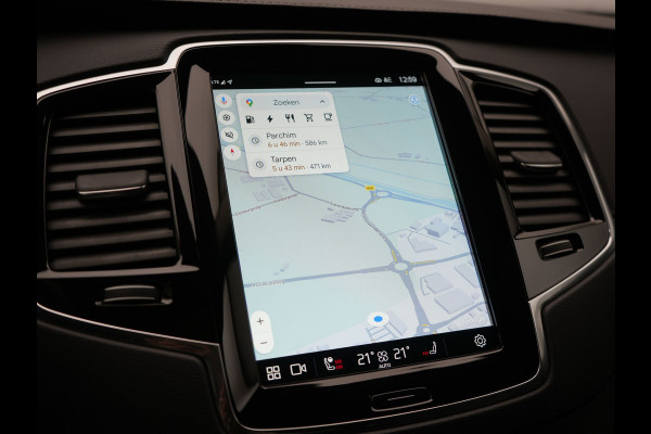 Volvo XC90 T8 Recharge AWD Plus Bright LONG RANGE Plug In Hybrid 7 Persoon 456pk Dealer O.H PHEV | Trekhaak Af Fabriek | Panodak | Adaptive Cruise | Camera | Lederen Sportstoelen Memory & Verwarmd | Pilot Assist | Blis | Keyless | Apple Carplay | Navigatie | Virtual | DAB |