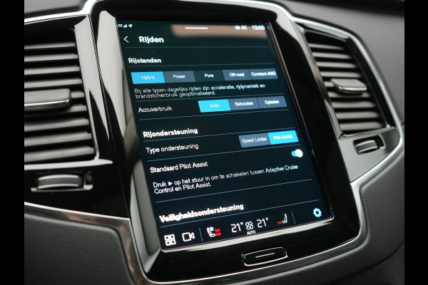 Volvo XC90 T8 Recharge AWD Plus Bright LONG RANGE Plug In Hybrid 7 Persoon 456pk Dealer O.H PHEV | Trekhaak Af Fabriek | Panodak | Adaptive Cruise | Camera | Lederen Sportstoelen Memory & Verwarmd | Pilot Assist | Blis | Keyless | Apple Carplay | Navigatie | Virtual | DAB |