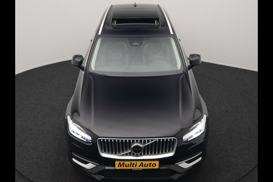 Volvo XC90 T8 Recharge AWD Plus Bright LONG RANGE Plug In Hybrid 7 Persoon 456pk Dealer O.H PHEV | Trekhaak Af Fabriek | Panodak | Adaptive Cruise | Camera | Lederen Sportstoelen Memory & Verwarmd | Pilot Assist | Blis | Keyless | Apple Carplay | Navigatie | Virtual | DAB |