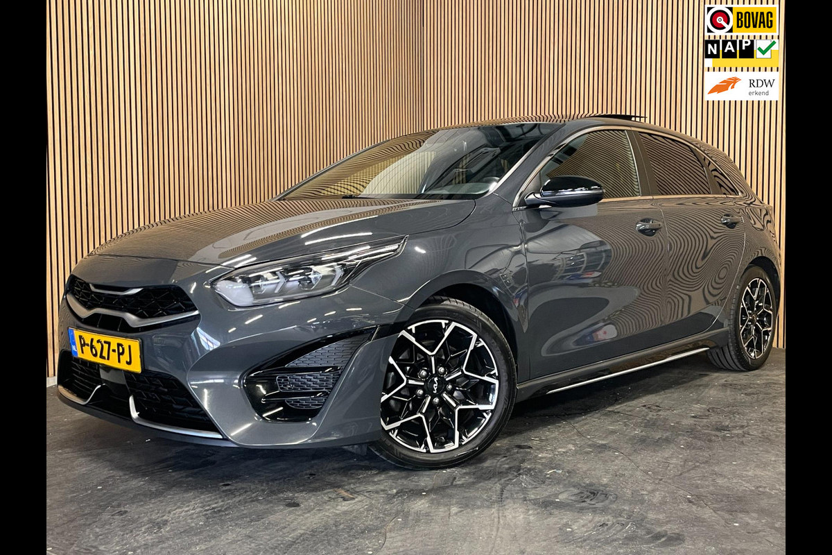 Kia Ceed 1.5 T-GDi GT-Line|160PK|AUTOMAAT|AFN. TREKH|ACC|PANO|CARPLAY+ANDROID|STOEL+STUURVERW|CAMERA|CLIMA+CRUISE|NAV|NAP|NL|1eEIG