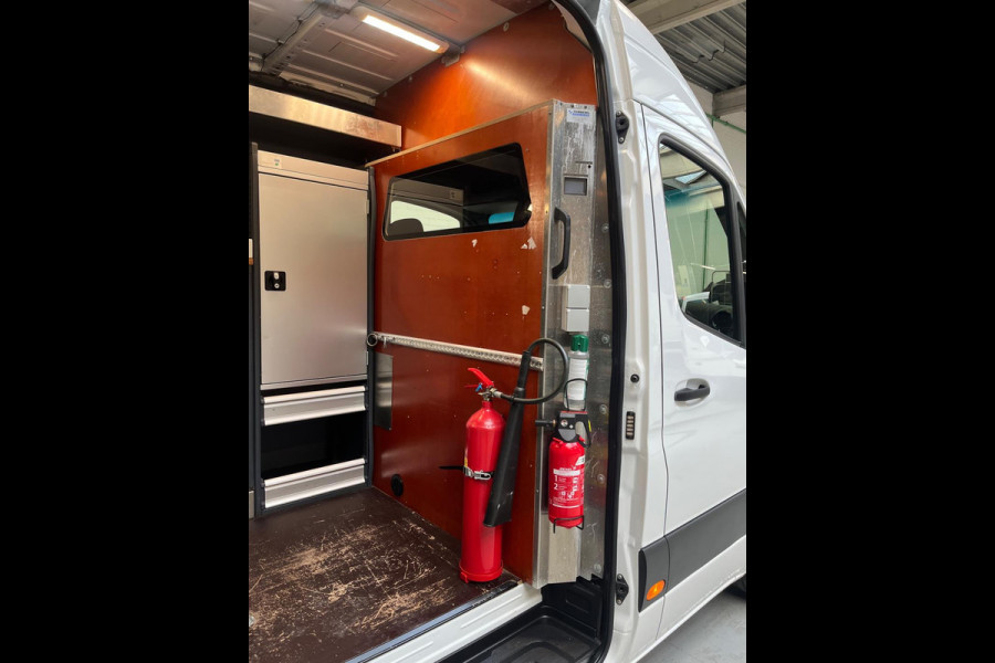 Mercedes-Benz Sprinter Automaat Servicewagen 314 2.2 CDI 140PK L2H2 euro6 BOTT, Victron V230, Standkachel Trekhaak RIJKLAARPRIJS