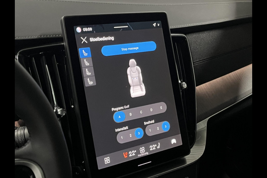 Volvo XC90 2.0 T8 Plug-in hybrid AWD Ultra Dark Luchtvering | Massage | Bowers & Wilkins | Trekhaak | Adapt. Cruise | Stoelventilatie | 22" wielen | 360 camera | Head-up