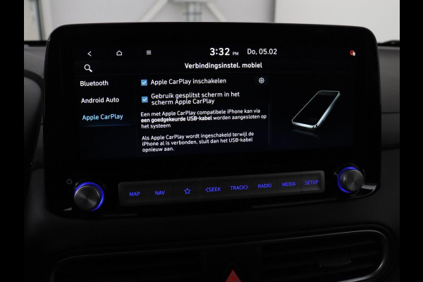 Hyundai Kona EV Premium 64 kWh | SOH 100% | 3 Fase | Stoelventilatie | Head-Up | Leder | Adaptive cruise | Carplay | Stoelverwarming | Navigatie | Keyless | Climate control