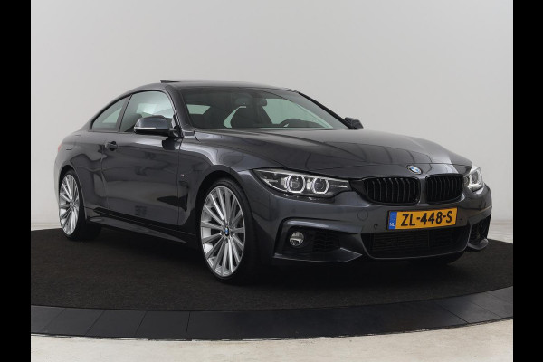 BMW 4 Serie Coupé 418i M Sport | Schuifdak | Leder | Stoelverwarming | 20'' | Sportstoelen | Full LED | Navigatie | Parkeerhulp | Climate control | Cruise control | 74.200km NAP