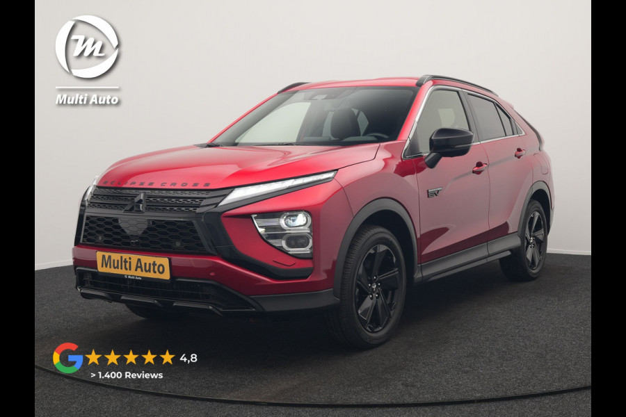 Mitsubishi Eclipse Cross 2.4 Black Edition Plug In Hybrid 188pk Dealer O.H. PHEV | Trekhaak | Adaptive Cruise | 360 Camera | Alcantara Sportstoelen & Stuur Verwarmd | Keyless | Blis | Navigatie Via TomTom | Apple Carplay | DAB |