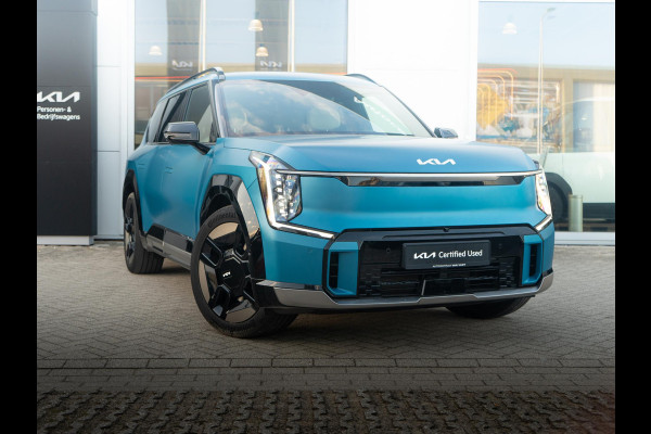 Kia EV9 Launch Edition GT-Line AWD 99.8 kWh | Speciale kleur | 7-Pers. | 21" | Head-Up | Stoel-/Stuurverwarming | Premium Audio | Schuif-/kanteldak | Adapt. Cruise | Matte blauw