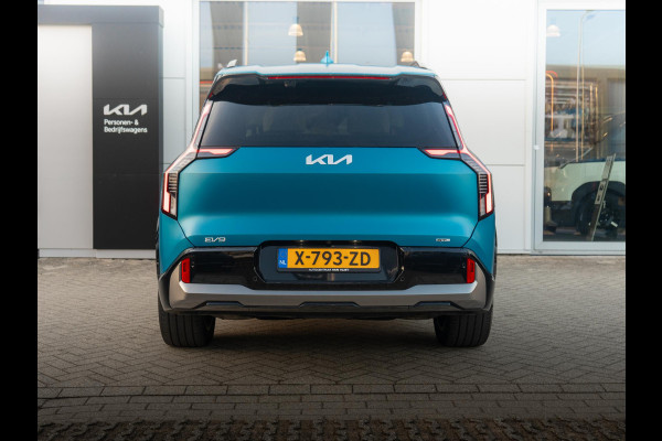 Kia EV9 Launch Edition GT-Line AWD 99.8 kWh | Speciale kleur | 7-Pers. | 21" | Head-Up | Stoel-/Stuurverwarming | Premium Audio | Schuif-/kanteldak | Adapt. Cruise | Matte blauw