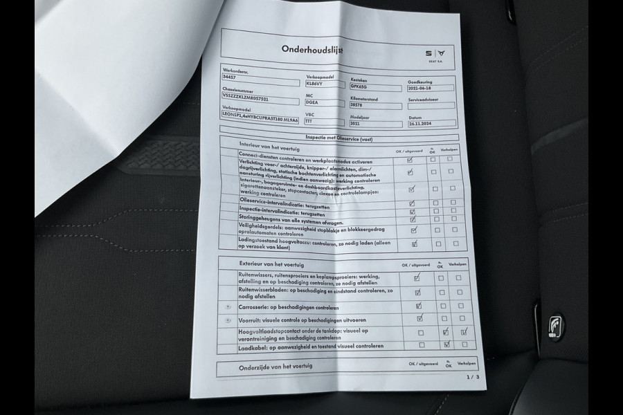 CUPRA Leon Sportstourer 1.4 e-Hybrid VZ Business PHEV Camera Stoel/Stuurverw Adap.Cruise Voll.Onderhouden!