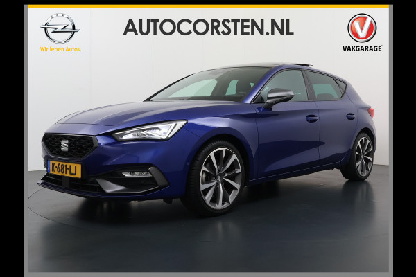 Seat Leon 1.5TSI 150PK FR Launch Edition Trekhaak Panoramadak Park+Side Assist Navi Ecc Adap.Cruise Control Pdc Apple Carplay Android Auto DAB Bleutooth Lmv Airco separaat achter Led Origineel Nederlandse Auto