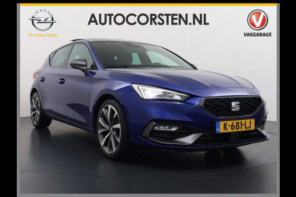 Seat Leon 1.5TSI 150PK FR Launch Edition Trekhaak Panoramadak Park+Side Assist Navi Ecc Adap.Cruise Control Pdc Apple Carplay Android Auto DAB Bleutooth Lmv Airco separaat achter Led Origineel Nederlandse Auto
