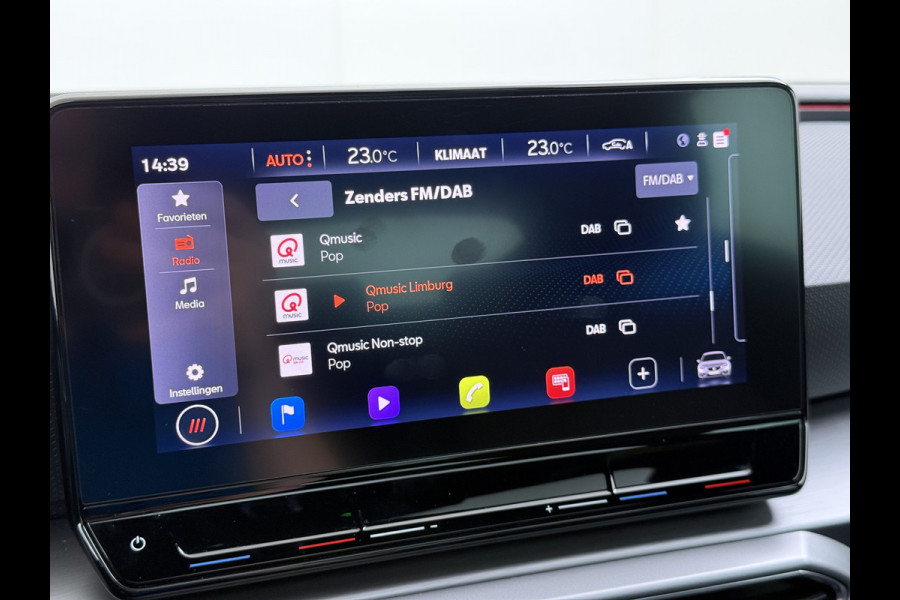 Seat Leon 1.5TSI 150PK FR Launch Edition Trekhaak Panoramadak Park+Side Assist Navi Ecc Adap.Cruise Control Pdc Apple Carplay Android Auto DAB Bleutooth Lmv Airco separaat achter Led Origineel Nederlandse Auto