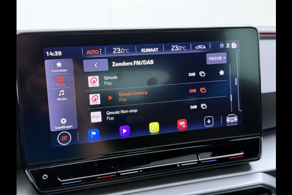 Seat Leon 1.5TSI 150PK FR Launch Edition Trekhaak Panoramadak Park+Side Assist Navi Ecc Adap.Cruise Control Pdc Apple Carplay Android Auto DAB Bleutooth Lmv Airco separaat achter Led Origineel Nederlandse Auto