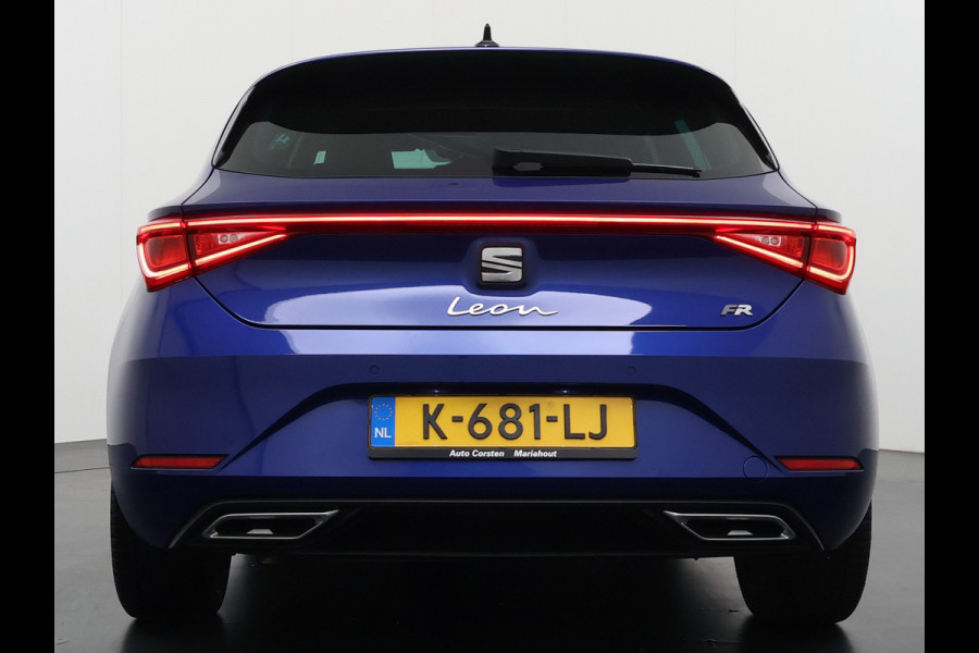 Seat Leon 1.5TSI 150PK FR Launch Edition Trekhaak Panoramadak Park+Side Assist Navi Ecc Adap.Cruise Control Pdc Apple Carplay Android Auto DAB Bleutooth Lmv Airco separaat achter Led Origineel Nederlandse Auto