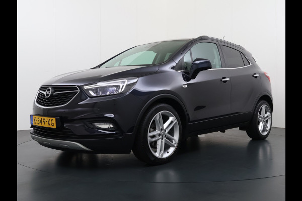Opel Mokka X 1.4 Turbo 141PK Leder AGR Comfort Stoelen Navi Camera Ecc Cruise Control Schuif-kanteldak Apple Carplay Android Auto Bi-Fuel Onl Stoel+Stuurverwarming Lmv Led Privacy Glas Pdc Zeer luxe en complete Opel Mokka!
