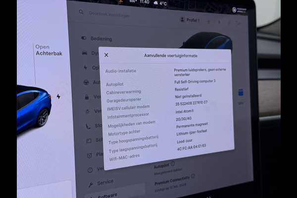 Tesla Model 3 RWD SR plus 325PK SOH 90% LFP Accu Lmv 18" AutoPilot Leder Panoramadak Adaptive-Cruise Camera's Elektr.-Stuur+Stoelen+Spiegels+G Navi LED DAB Voorverwarmen interieur via App Keyless One-Pedal-Drive Fabrieksgarantie op Accu en Motor tot 29-12-2028/160.000km