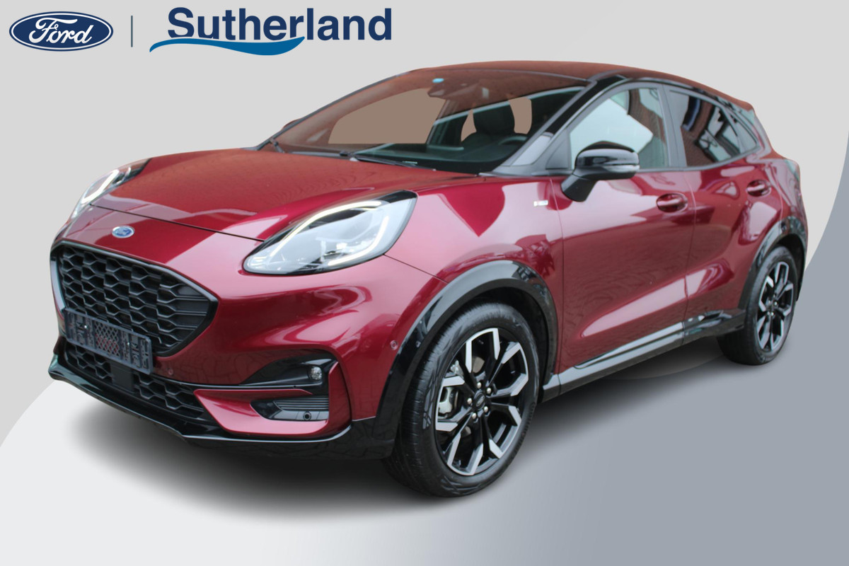 Ford Puma 1.0 EcoBoost Hybrid ST-Line X | Automaat 125pk | Vivid Ruby Edition | Stoelverwarming | Adaptive cruise control | Bang&Olufsen | Half leder | Camera | Elektrische achterklep