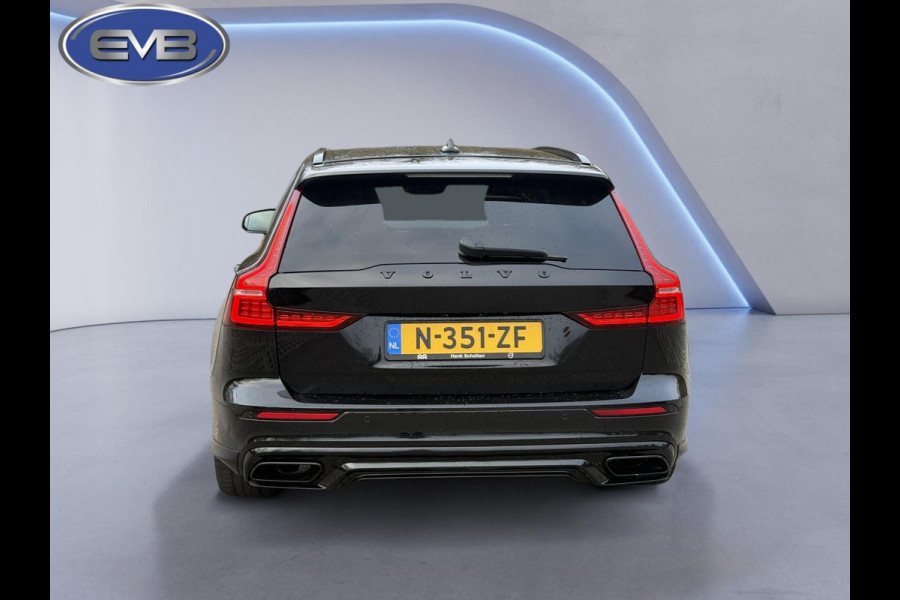 Volvo V60 2.0 B4 205 pk R-Design sport, Black edition, vele opties, sport leder, dealer onderhouden, 1 e eigenaar, NL auto met nap