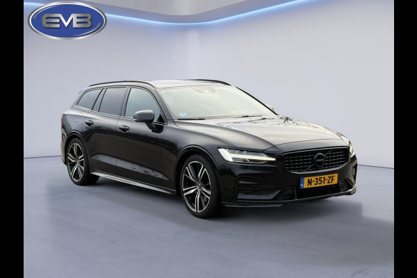 Volvo V60 2.0 B4 205 pk R-Design sport, Black edition, vele opties, sport leder, dealer onderhouden, 1 e eigenaar, NL auto met nap